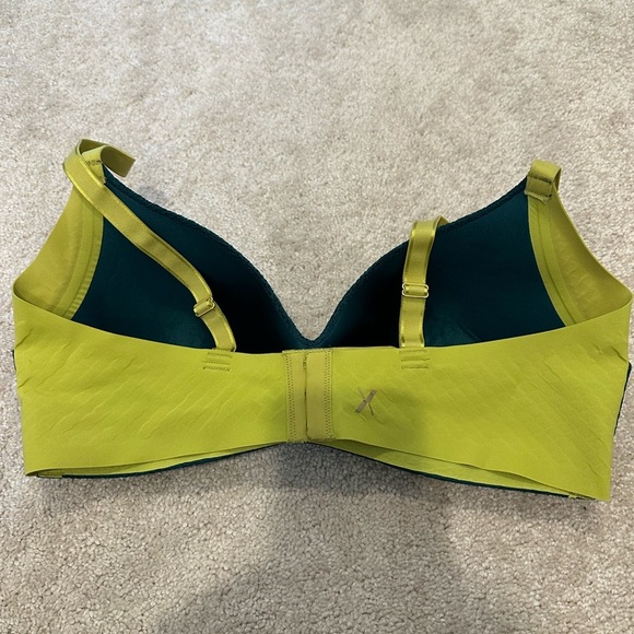 Knix Lace WingWoman Contour Bra Emerald Green Lime Size 5 Wireless Bralette - Picture 2 of 2